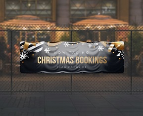 Christmas Bookings Open Now Banner